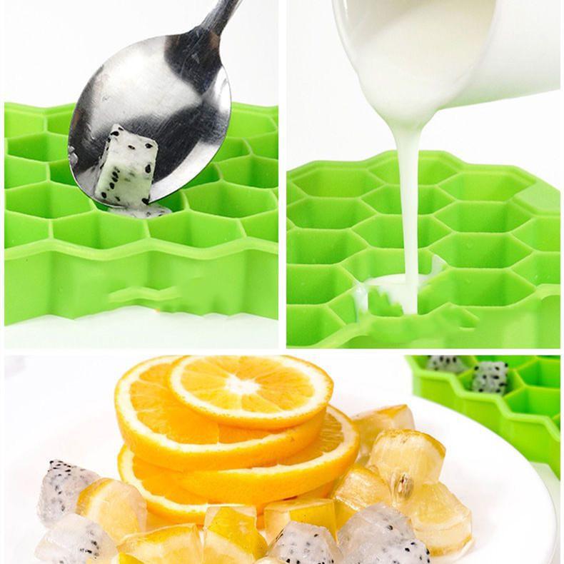 Cube Maker Silicones Ice Mould Honeycomb Ice Cube Tray Multipurpose Silicone Mold Food Grade Mold for Whiskey Cocktail
