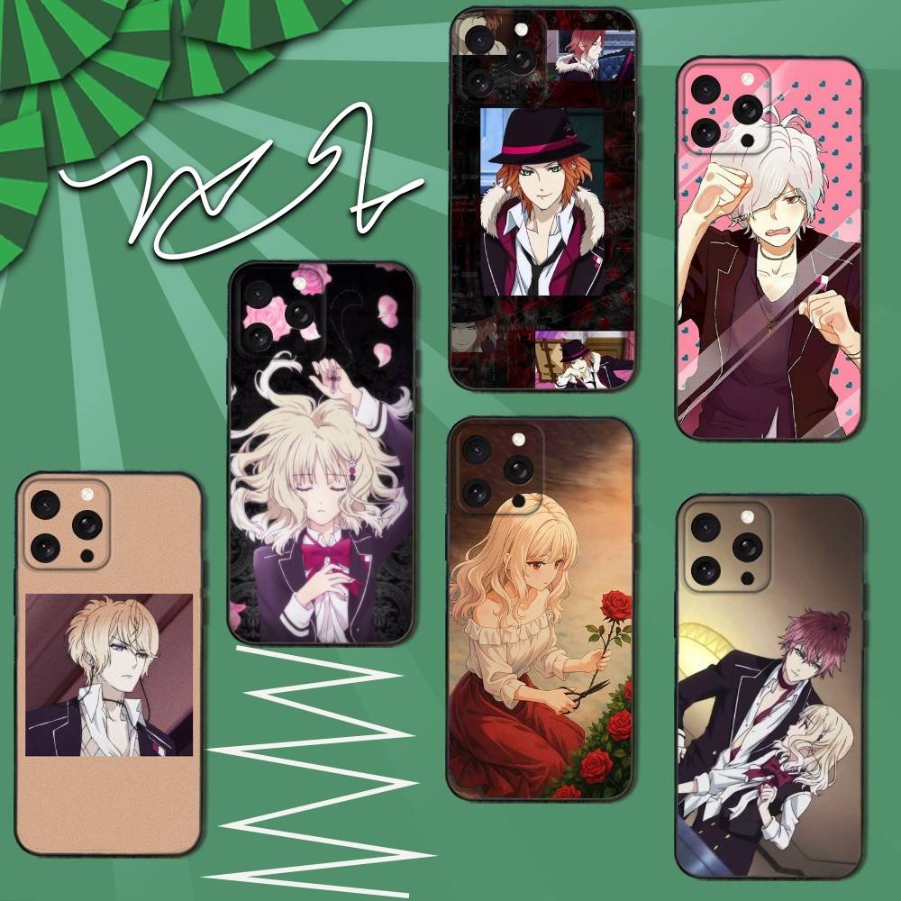 D-Diabolik Anime Lovers Phone Case For iPhone 12,13,14,11,12,17,16,15,Plus,Pro Max,XS,X,XR,SE,Mini,Soft Silicone Black Cover