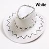 Western Cowboy Hats for Men and Women Faux Leather Sun Hat Outdoor Hats for Men and Women