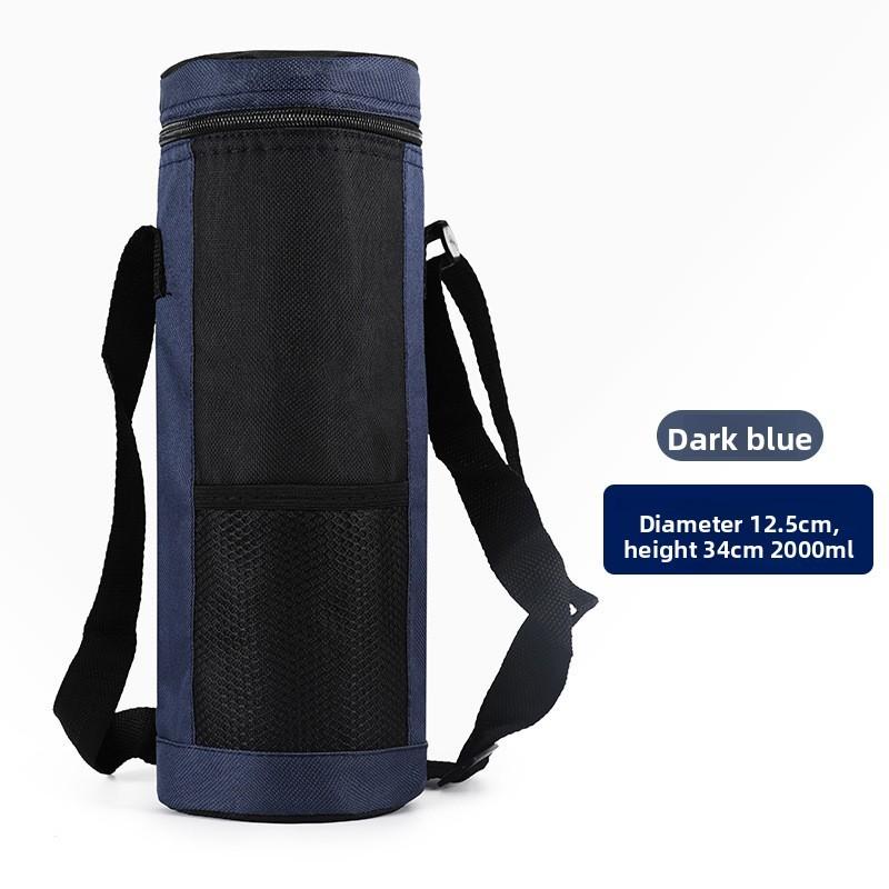 2l Isolierte Wasserflaschentasche mit Tragegurt für Outdoor-Reisen und Camping