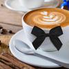 Satin Ribbon Black Bow Decor 2." Self Adhesive Premade Bows for Gift Wrapping Black Mini Bow for Treat Bags Party Favors Wedding Decorations - 50