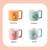 SHUNXIANG Pokémon Licensed Ceramic Mug Cute Charmander Jigglypuff Cartoon Water Cup Coffee Cup Anime Themed Ceramic Cup Gift
