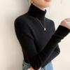 Ladies' Slim Fit Cashmere Sweater - Autumn/Winter High Neck Pullover Knitwear