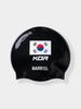 BARREL Wa Korea No-Wrinkle Swim Cap Black (B4Fuasc004Blk)