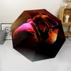 Parapluie Automatique Impression Michael Jackson, Armature en Fer à 8 Baleines, Poignée en Plastique, Convient pour les Voyages en Plein Air et le Quotidien, Cadeau Idéal