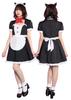 Clearstone Tokimeki Graffiti Cosplay Halloween Cat Ear Maid Black Women's