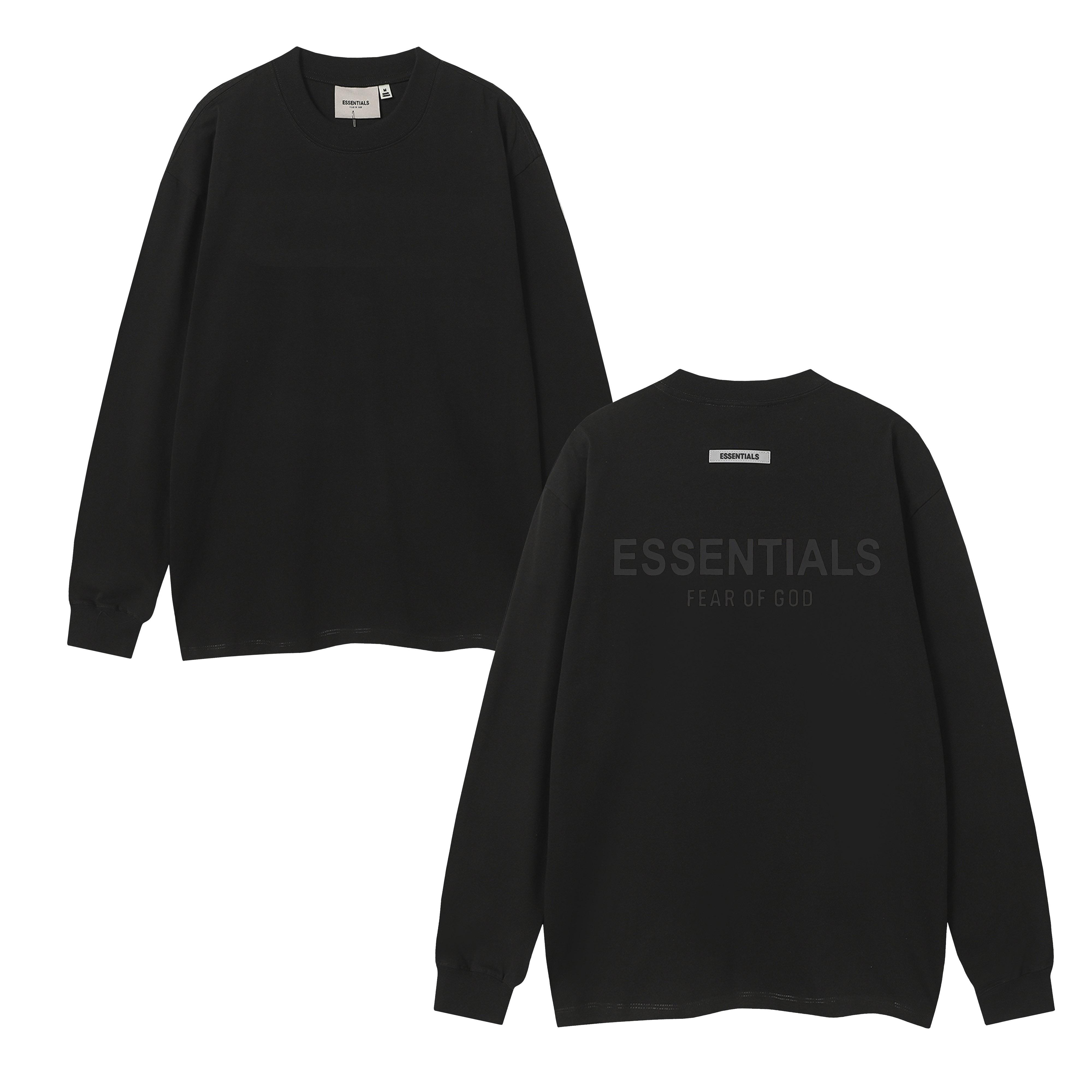 F121 FOG Essentials Silicone Letters Logo Crewneck Sweatshirt Casual Streetwear - Unisex Streetwear Pullover S