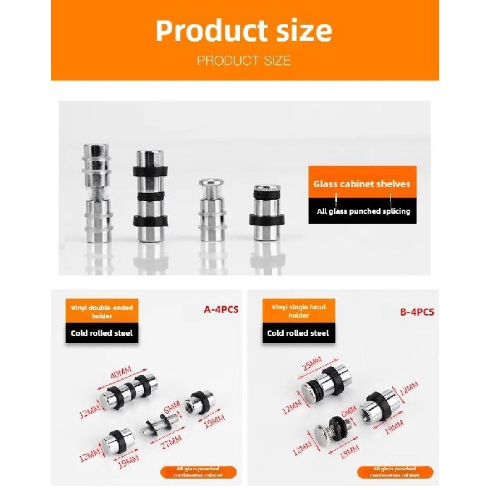 4/8PCS Wardrobe Shelf Studs Pegs Metal Shelves Bracket Wine Cabinet Glass Plate Fixed Holder Furniture Hardware Accessories