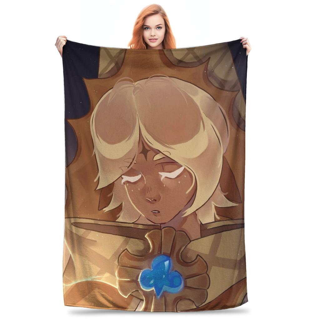 Pure Vanilla and Shadow Milk Blankets Cookie Run Kingdom Plush Awesome Warm Throw Blankets for Home Summer