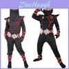 Atemberaubendes Ninjago Cosplay Kostüm für Kinder Jungen Assassine Karnevalsparty Spaß