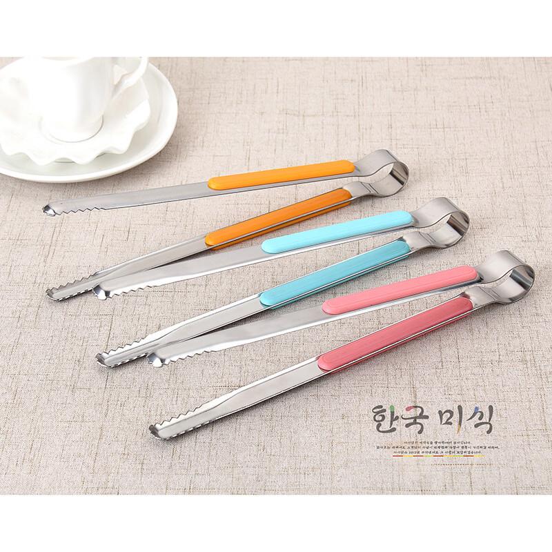 Pink Stainless Steel Kitchen Tongs