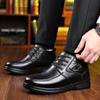 Leather Shoes, Men's Shoes, Casual Shoes, Lace Up Shoes, Soft Soled Shoes, Non Slip Shoes, Cotton Shoes, Plush, Thickened, Warm Shoes, Waterproof