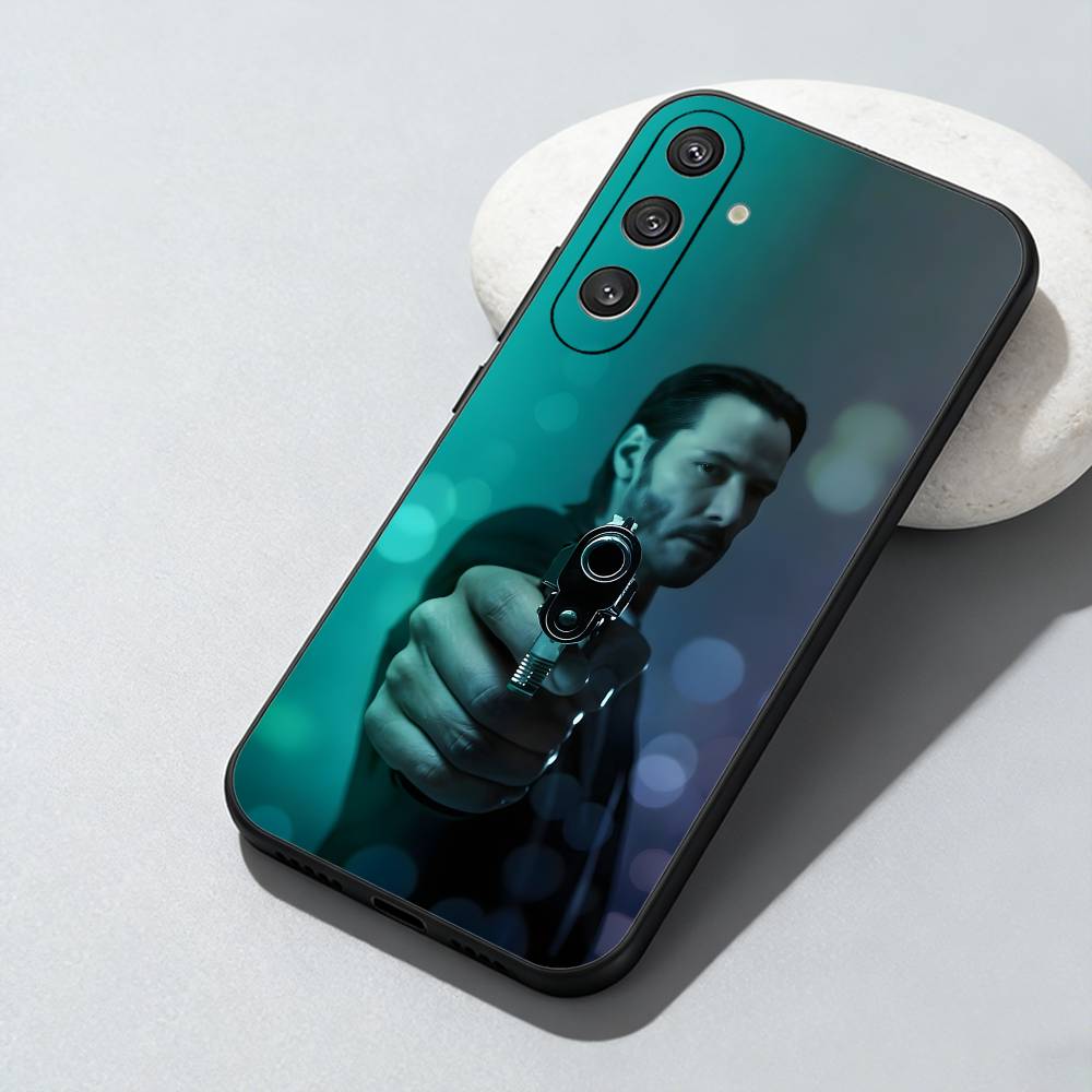 Movie Character J-John Killer W-Wick Phone Case For Samsung Galaxy A73,A72,A71,A70,A52,A51 Others Soft Black Cover Samsung a11