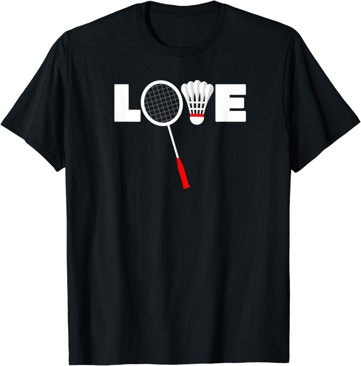 

Badminton LOVE TShirt Funny Mens Clothes Tops Streetwear Graphic T Shirts Cotton Unisex Summer Streetwear Camisas S