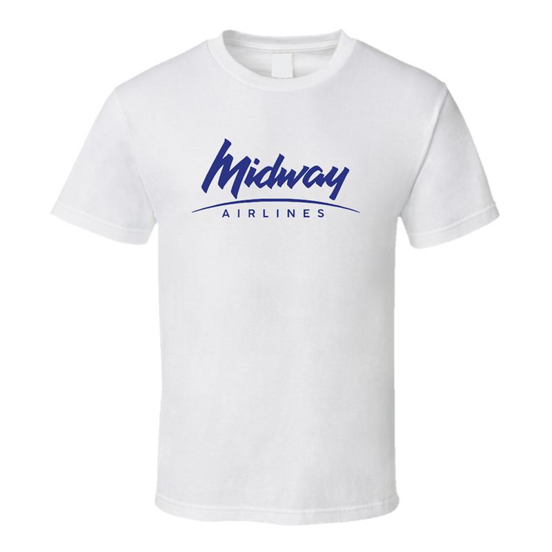 Midway Airlines T Shirt S