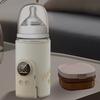 Milk Warmer Portable Baby Bottle Warmer with One-Button Control USB Rechargeable Wireless Milk Heater No Water Needed Intelligent Temperature Control