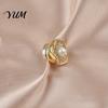 Decorative Clothing Pins Faux Pearl Magnetic Button Pin, No Sew Safety Anti Exposure Buttons for Scarf Shirts Sweater, Reusable Brooch Damage