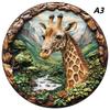 Non-Toxic Aurora Christmas Eve Wooden Jigsaw Puzzle Wood Jigsaw For Adult Kids Round Landscape Exclusive Design Festival Gift Toys
