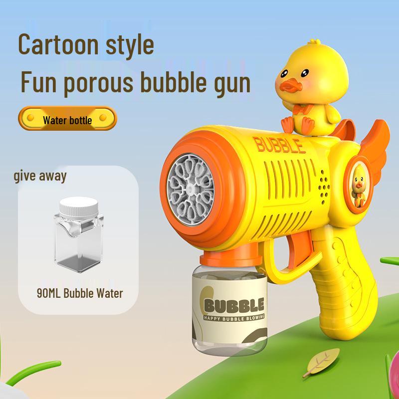 Gatling Bubble Gun: Automatic Electric Handheld Bubble Maker for Kids