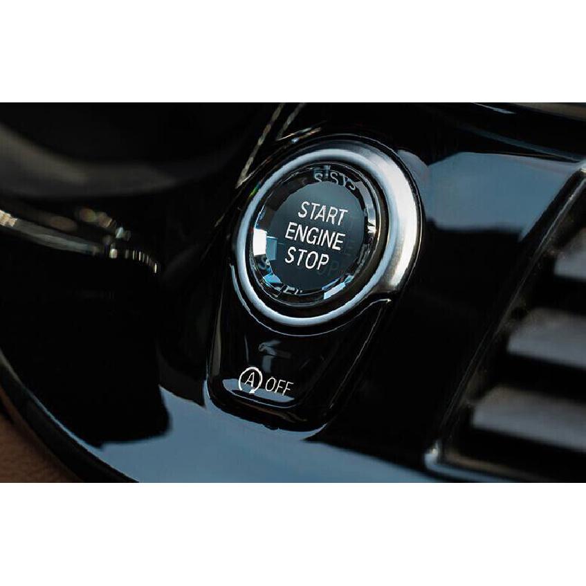 For BMW 5 Series G30 2018- Black Blue Engine Start Stop Button Cover Ring