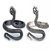 Retro Schlange Python Ring Für Männer Frauen Zinklegierung Farbe Punk Gothic Legierung Offener Ring Handgefertigt Designer Zirkon Unisex Accessoires Geschenk