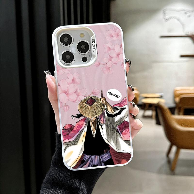 

Bleach Kyoraku Shunsui Soft Phone Case for iPhone 15 16 17 Pro Max 17Air 16E 14 Plus 13 12 Mini Shockproof Cover Back Shell iPhone 15 Plus