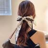 Classic French Silk Scarf: Retro Headband & Hair Ribbon for Women