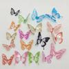 18pcs/set Black and White Crystal Butterflies Wall Sticker For Kids Rooms Art Mural Refrigerator Wedding Decoration Wall Decals