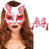 Exquisite Fox Mask Anime Half Face for Cat Mask Halloween Party Mask Halloween Christmas Masquerade Cosplay Props for Un