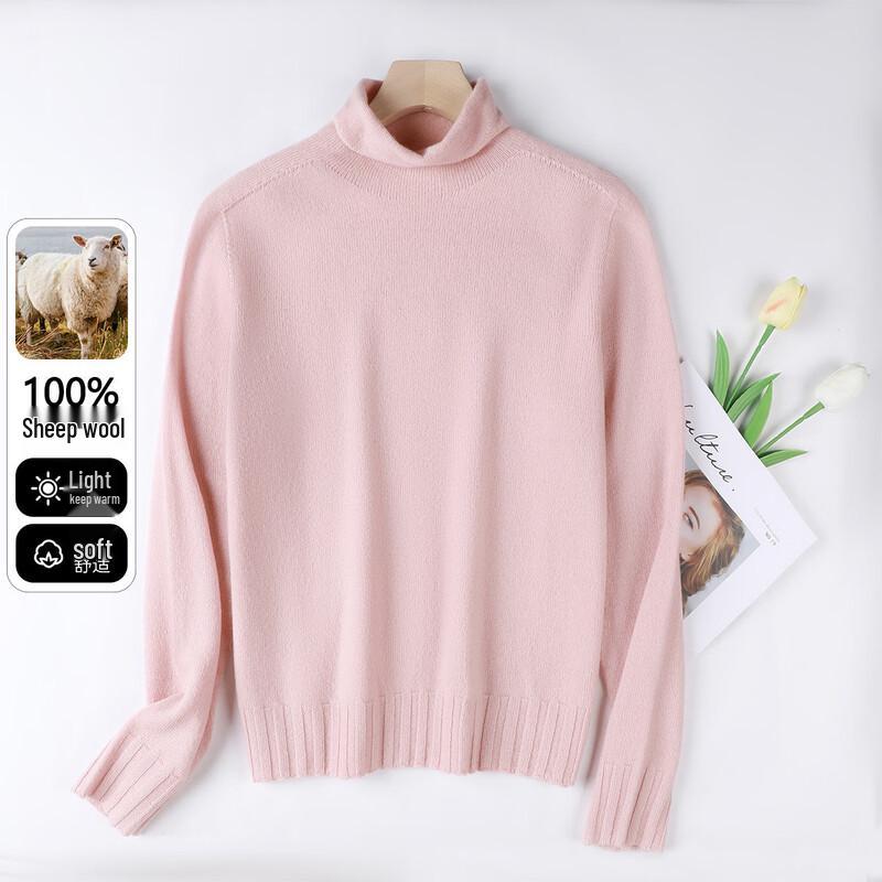 SNOWFLYING Women s High-Neck Merino Wool Sweater M