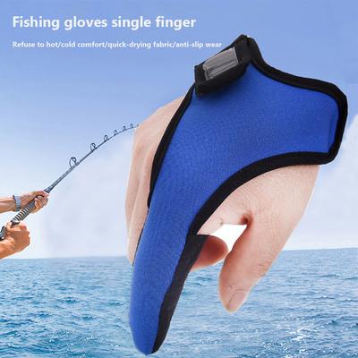 Index Finger Fishing Glove Unisex Elastic Right Left Hand For Women Men Outdoor Fishing Training Water Sports
