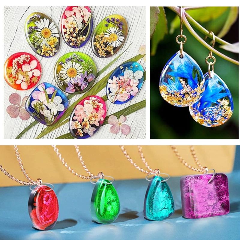 Cabochons Gems Jewelry Silicone Casting Mold for Resin Epoxy,Jewelry Resin Molds,DIY Jewelry Molds for Necklace Earrings