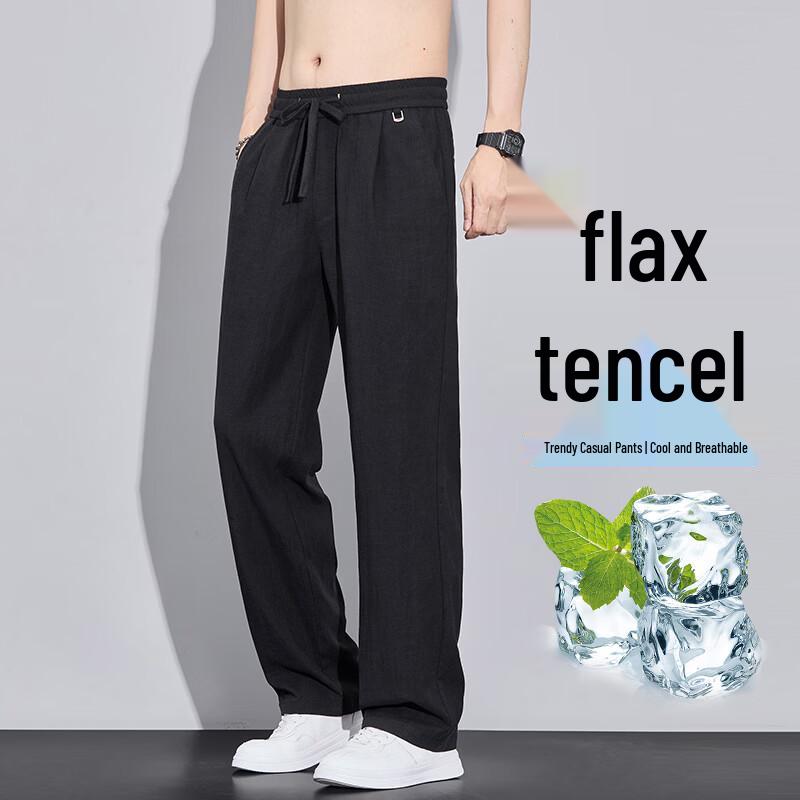 MEDE Men s Lightweight Tencel Linen Casual Pants 4XL