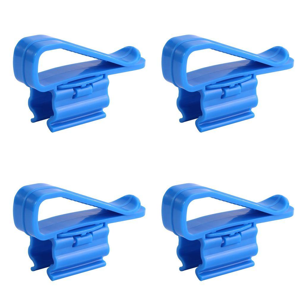 4 PCS Black Blue Aquarium Tube Clamp Plastic Fish Tank Water Pipe Mounting Clip  Fish Tank