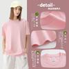 [Dreambuilder] T-shirt ladies 100% cotton Plain color short sleeve tops white Relaxing short sleeve tops round neck cut and sew summer work commute