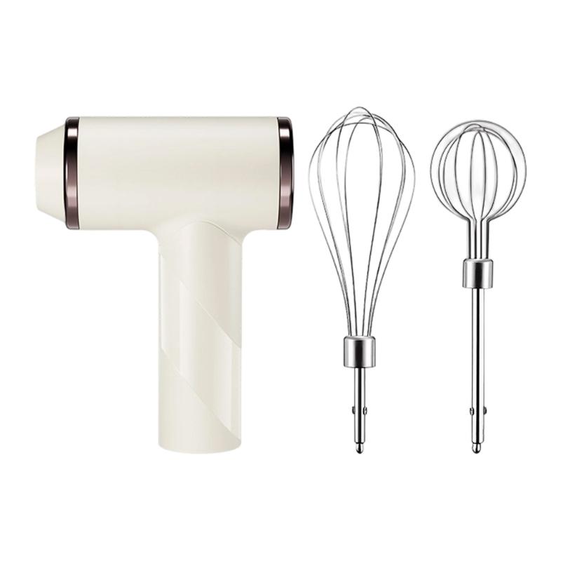 3 Adjustable Handheld Featurings 800mAh Battery And Attachments Ideal For Whipping Mixing