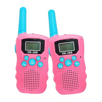 1Pair Kids Walkie Talkies Two Way Radio Toy Birthday Gift Wearable Hands Free Family Walky Talky
