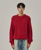 ANALOG MOOD Heavy Warm Round Pullover Knit (Red)
