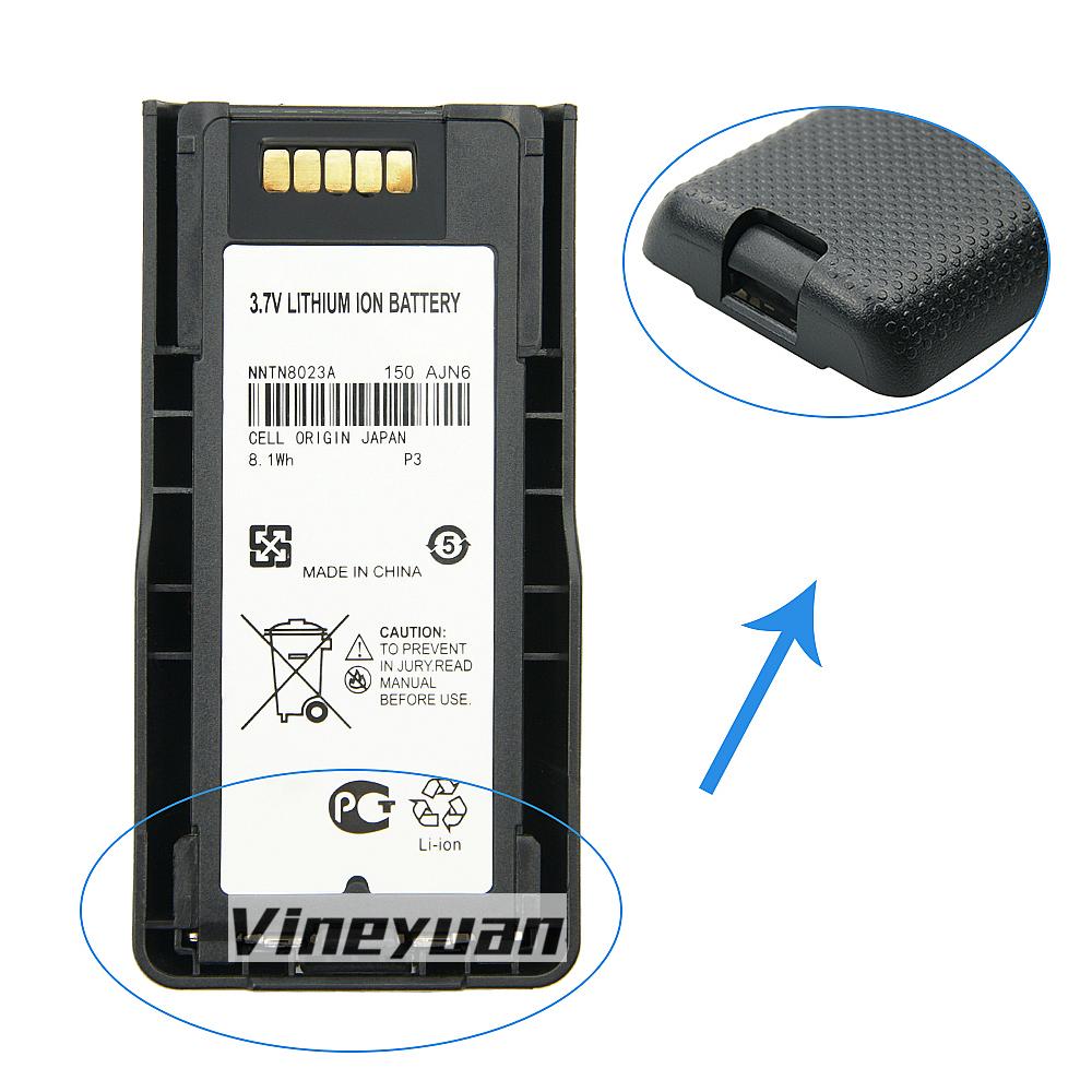 2900mAh NNTN8023, NNTN8023A, NNTN8023AC Battery for Motorola MTP3100 MTP3150 MTP3250 Two Way Radios Battery with Belt Clip
