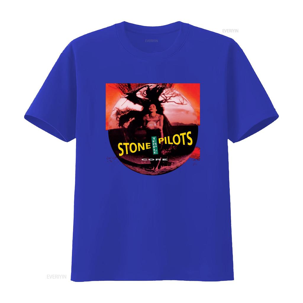 Cotton T Shirt Core Stone Temple Pilots Album Dean DeLeo Robert Band Merch Vintage Washed Homme Breathable Versatile Stretched