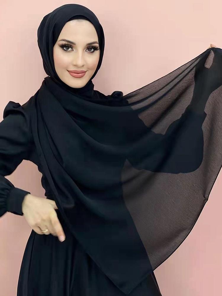 Muslim scarf shawl women luxury abaya silk satin hijab ramadan hijabs for woman abayas jersey dress turban instant undercap cap