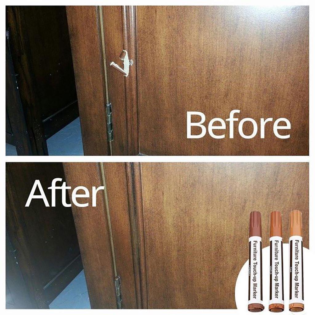 12 Pc Furniture Touch Up Marker Pen Wood Wax Scratch Repair Filler Remover Fix