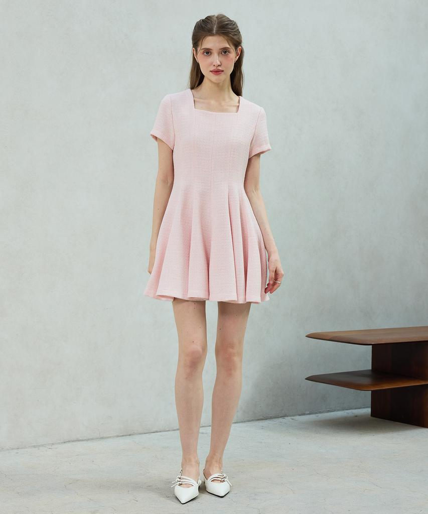 Alikim Lani Tweed Dress / Pink