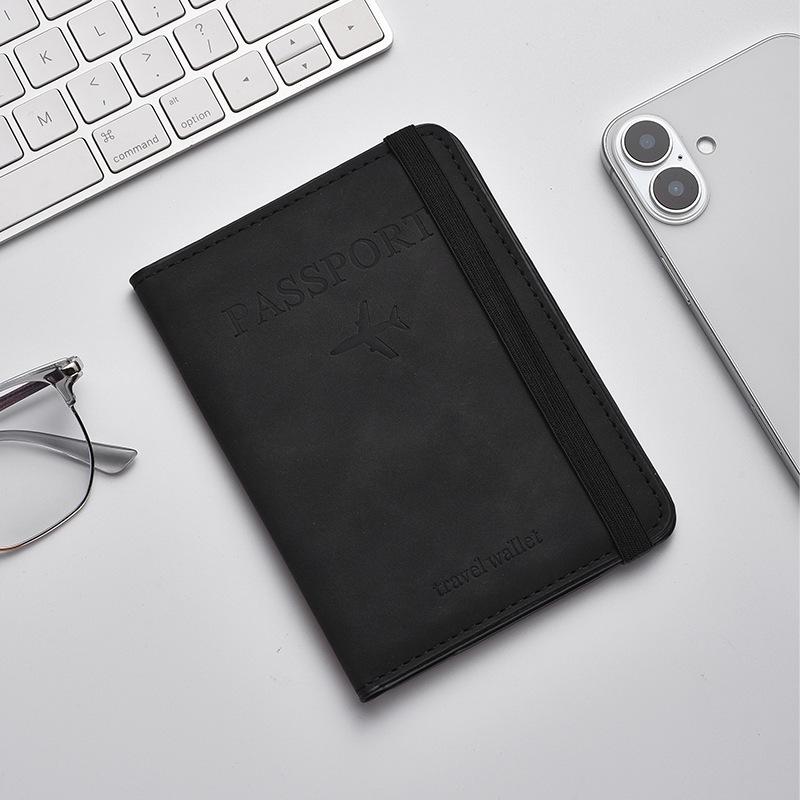 RFID PU Leather Travel Wallet: Multi-Function Passport and Card Holder