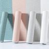 50cmX10m Linho 3D Cor Sólida Espessado Impermeável Espuma Autoadesiva PVC Papel de Parede Renovação Parede Fundo Adesivos de Parede