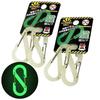 OUROBOROS Oboro Durable Keychain for Disaster Preparedness and Power Outages of S-Binner Carabiner, S-Shaped, Glow-in-the-Dark, Small, Stylish,