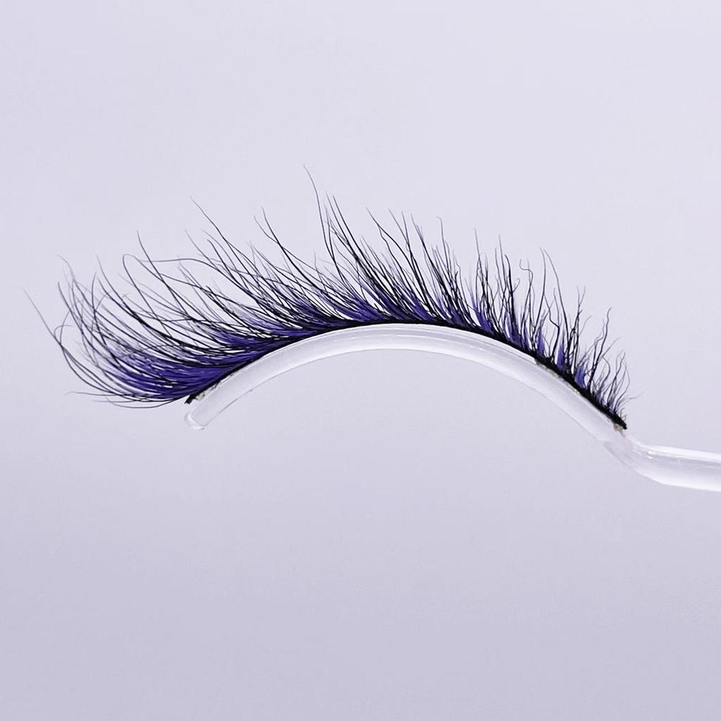 New Product Cat Eye Colored Mink Eyelashes European And American Eye Tail Lengthening Natural Eyelashes