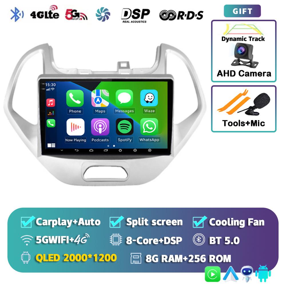 Android 14 Carplay Auto Car Radio For Ford FIGO KA 2015-2020 Multimedia Video Player Navigation GPS DSP Audio No 2din DVD Stereo