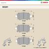 BOSCH QuietCast BC0201 Brake Pads for Toyota Corolla Front etc.