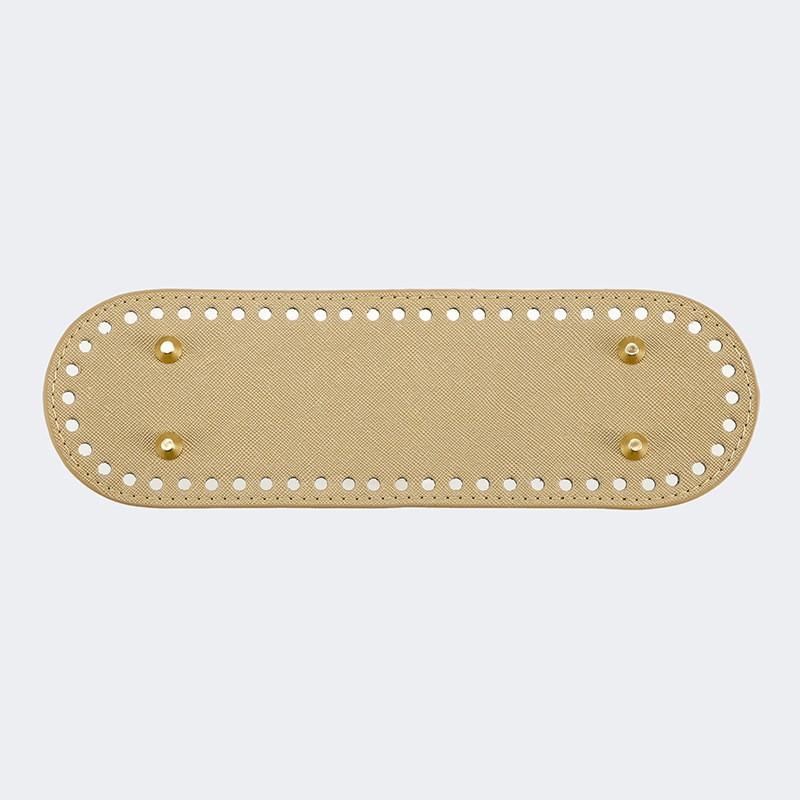 Fondi Ovali Lunghi in Ecopelle Borsa Base per Maglia all'Uncinetto Fatta a Mano Accessori per Decorazione Casa